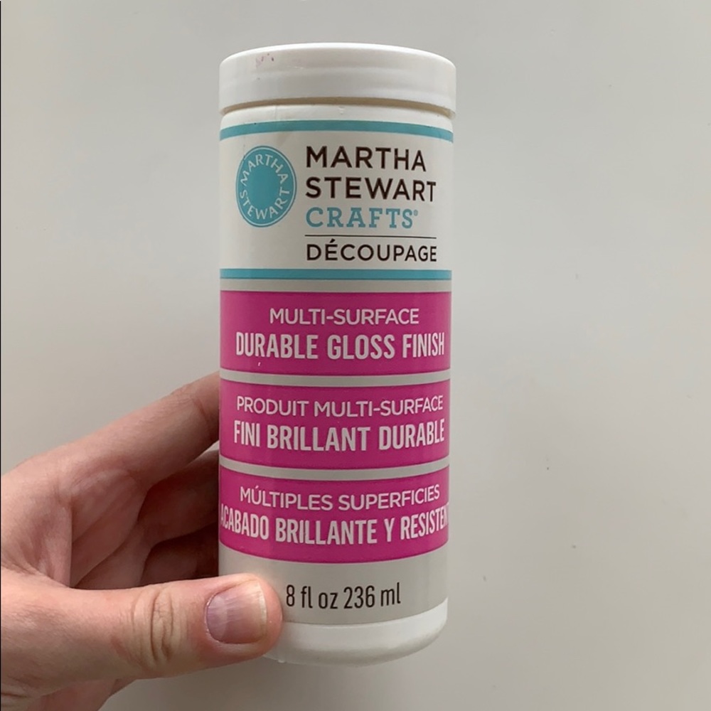 Martha Stewart decoupage finish